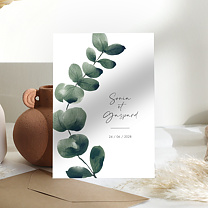 Faire-part Mariage Branche d'Eucalyptus