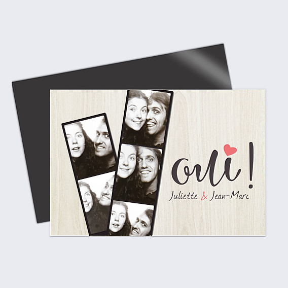 Faire-part Mariage Photomaton