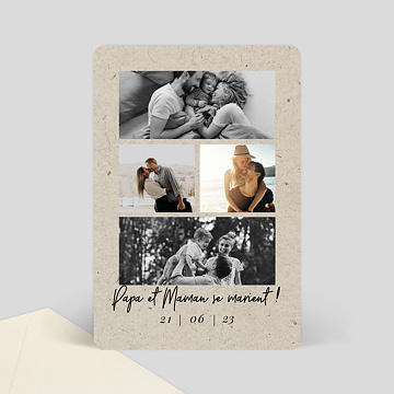 Faire part Mariage Esprit Chin 4 Photos