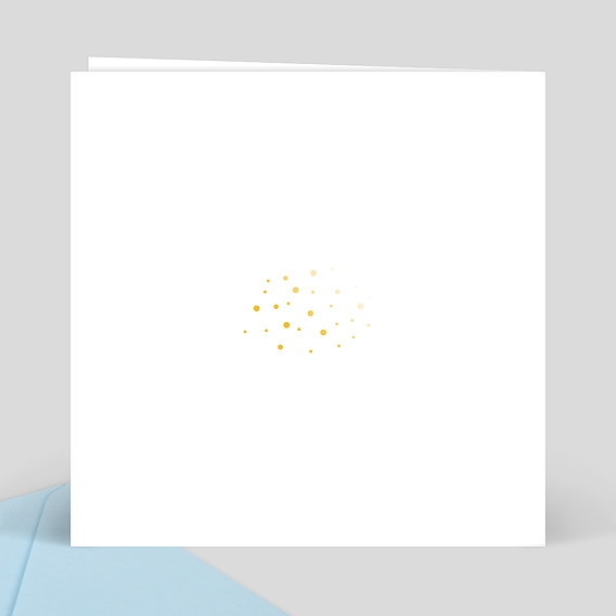 Faire part mariage Dorure Romance Verso