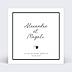 Faire-part Mariage Noir et Blanc