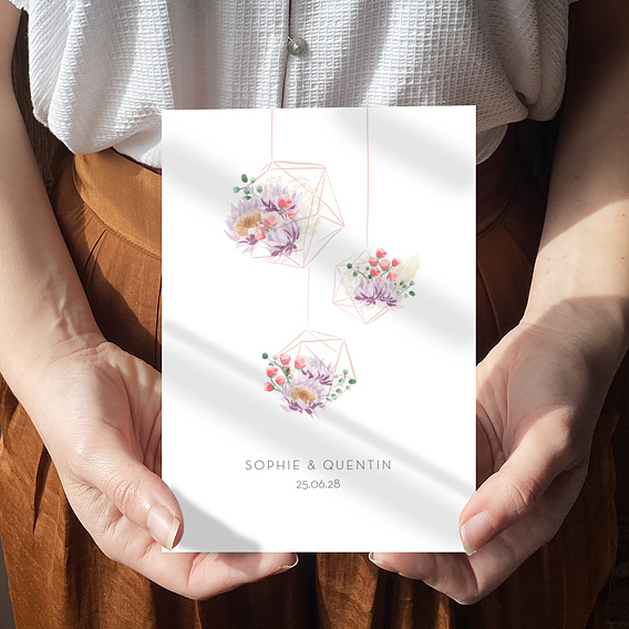 Faire part mariage Nature Suspendue Après 4