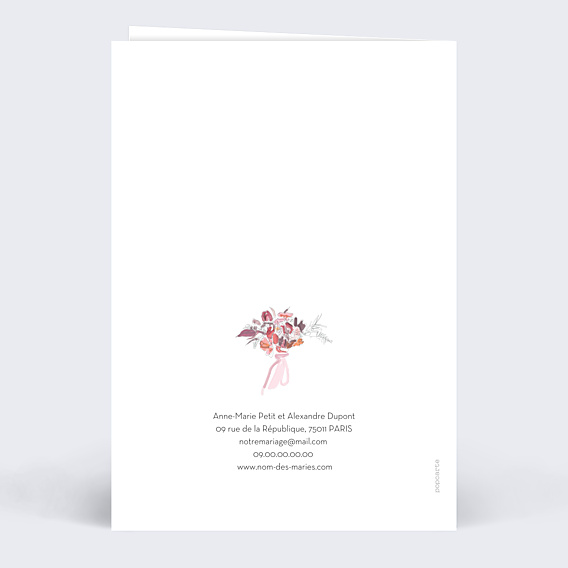Faire-part Mariage Illustration Joie