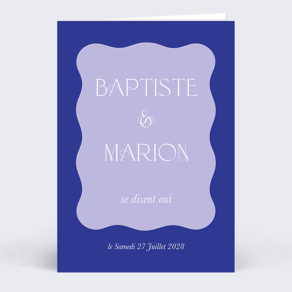 Faire-part Mariage Wavy Chic