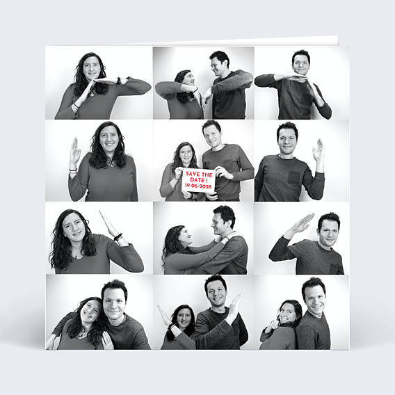 Faire-part Mariage Coeur avec les Bras