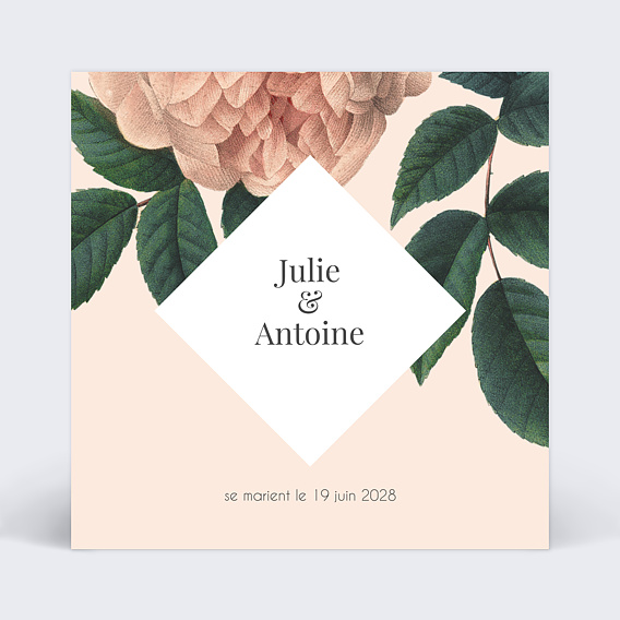 Faire part mariage Délicate