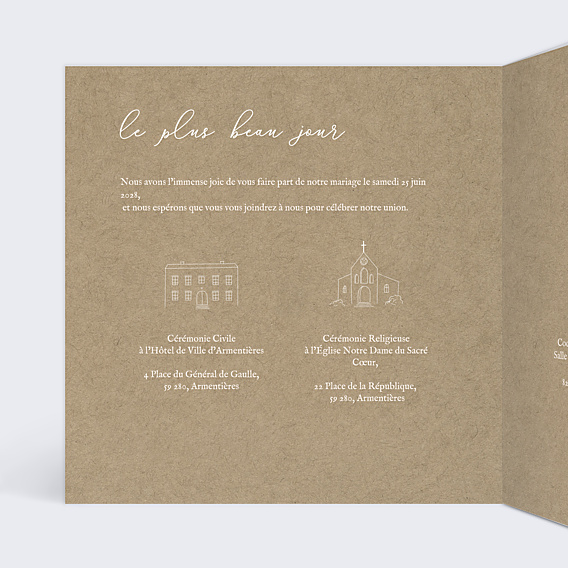 Faire-part Mariage Cueillette