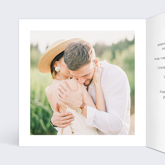 Faire-part Mariage Cadre minimaliste chic