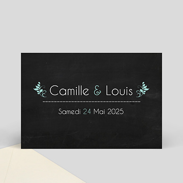 Faire-Part de Mariage Virtuel Faire-part de mariage ardoise