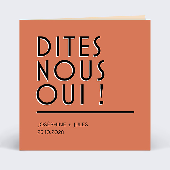 Faire part mariage Bold
