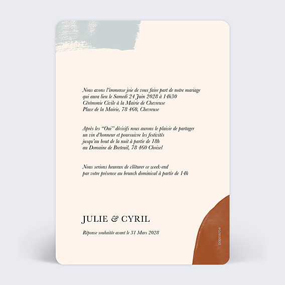 Faire-part Mariage Graphique