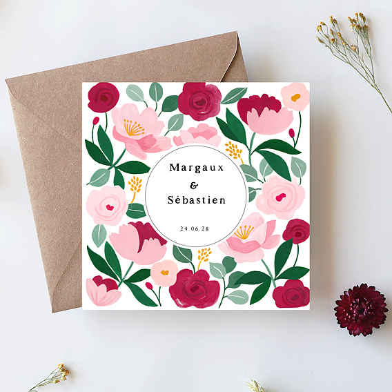 Faire part mariage Romantique Chic Après 1