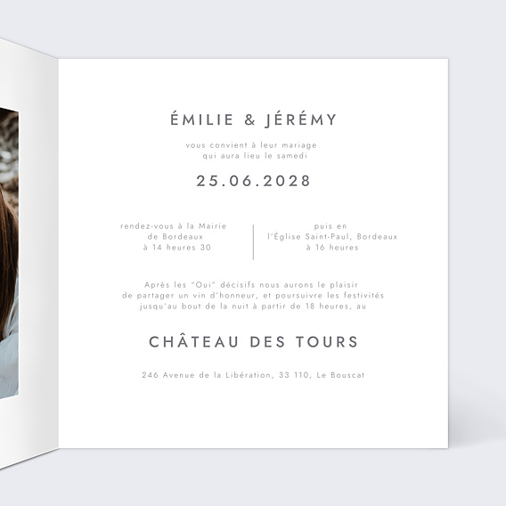 Faire-part Mariage Olympia
