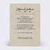 Faire part mariage Esprit Chiné II Verso