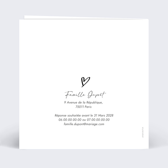 Faire-part Mariage Moments Volés