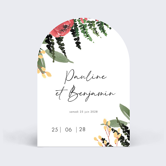 Faire part mariage Wild Flowers