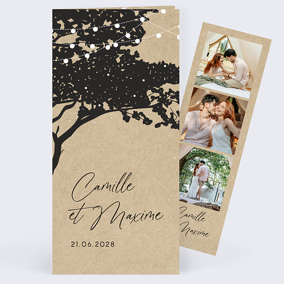 Faire part mariage Arbre