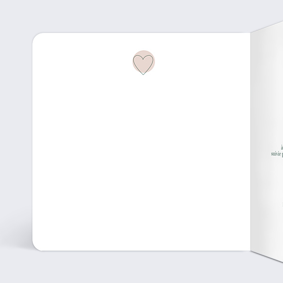 Faire-part Mariage Timeline Blanc
