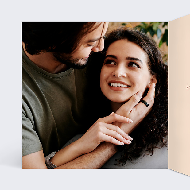 Faire-part Mariage Marie Lou Création x Popcarte - Vase Intérieur Gauche