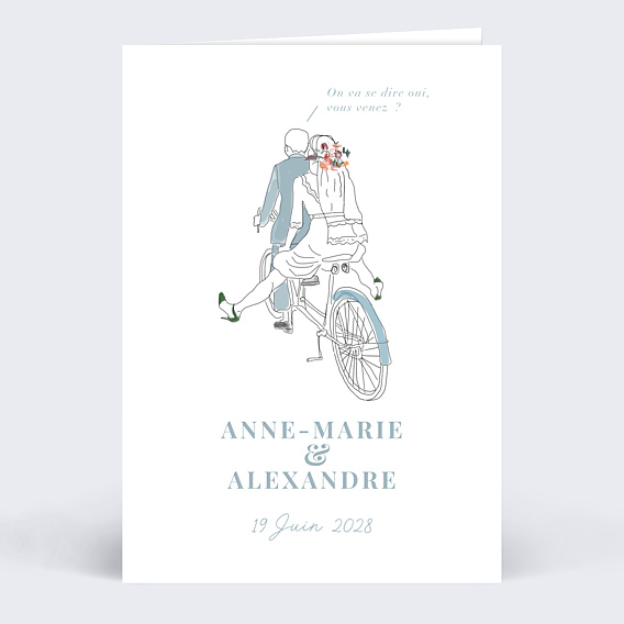 Faire-part Mariage Illustration Bohème