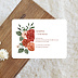 Faire-part Mariage Fleurs d'Automne