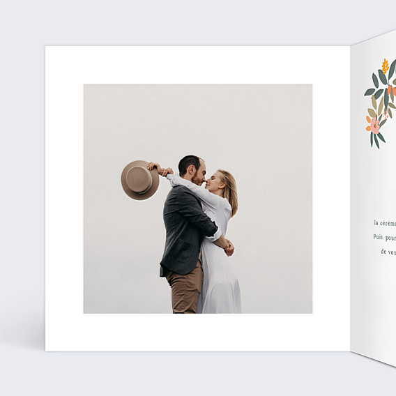 Faire-part Mariage Couronne Oasis