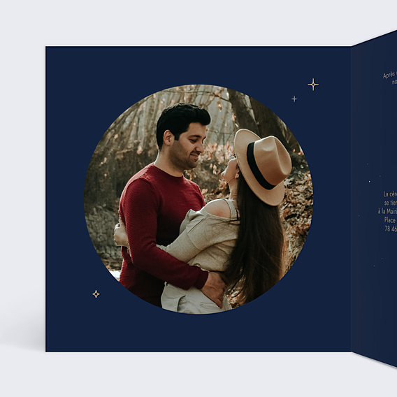 Faire-part Mariage Notre Constellation