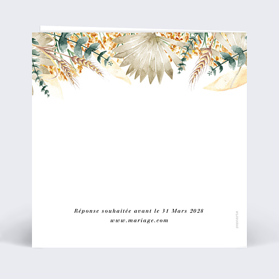 Faire-part Mariage Bohemia II