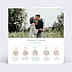Faire part mariage Timeline Blanc