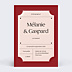 Faire-part Mariage Ticket de cinéma
