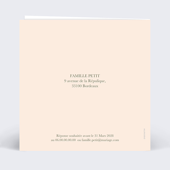 Faire-part Mariage Le câlin femmes