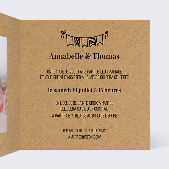 Faire-part Mariage Petit Carnet
