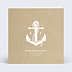 Faire part mariage Mer et ancre