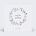 Faire-part Mariage Couronne classique bleu
