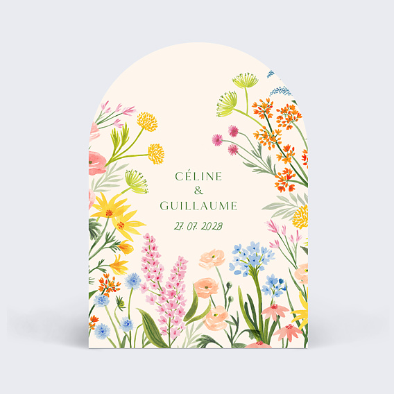 Faire part mariage Jardin
