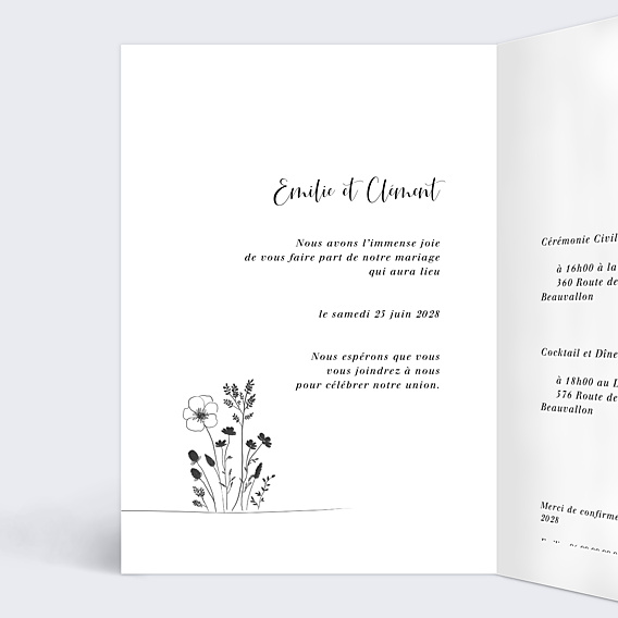 Faire-part Mariage Béguin
