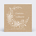 Faire part mariage Couronne Kraft