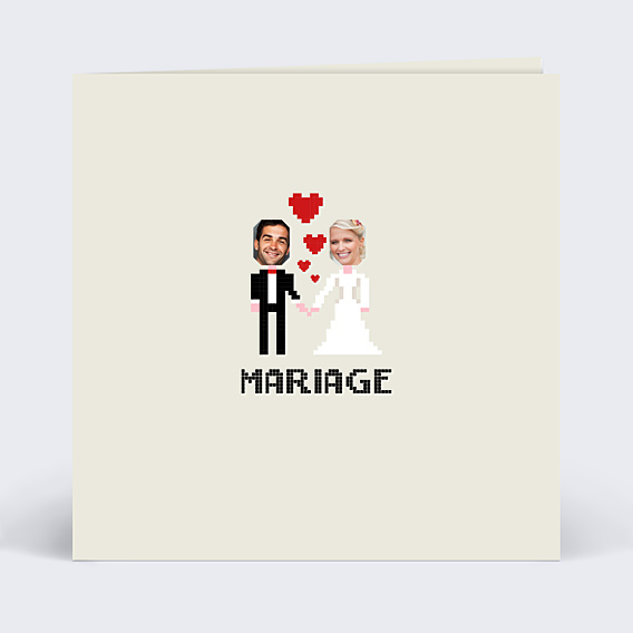 Faire part mariage Geek