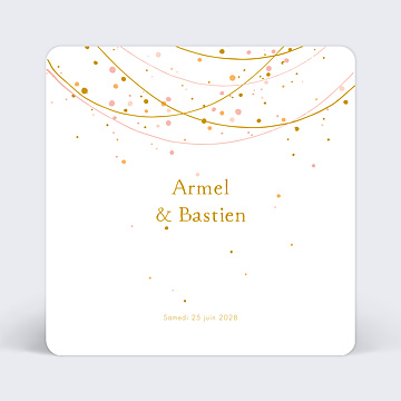 Faire-Part de Mariage Virtuel Fairy lights