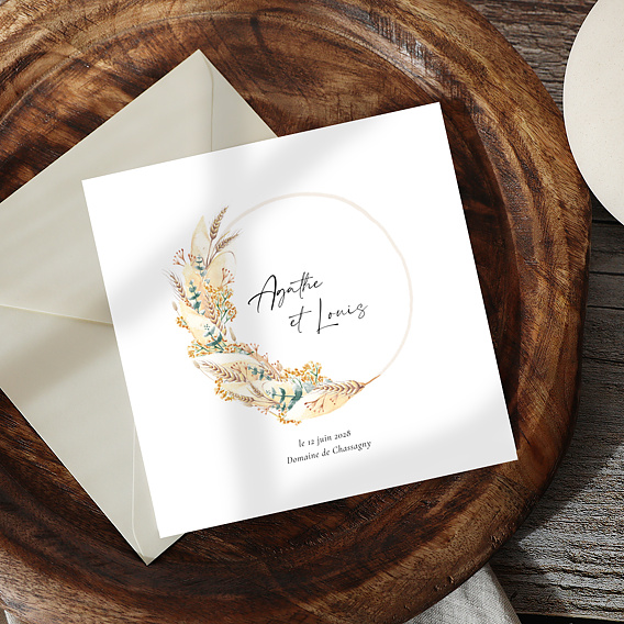 Faire part mariage Couronne Boréale Après 1