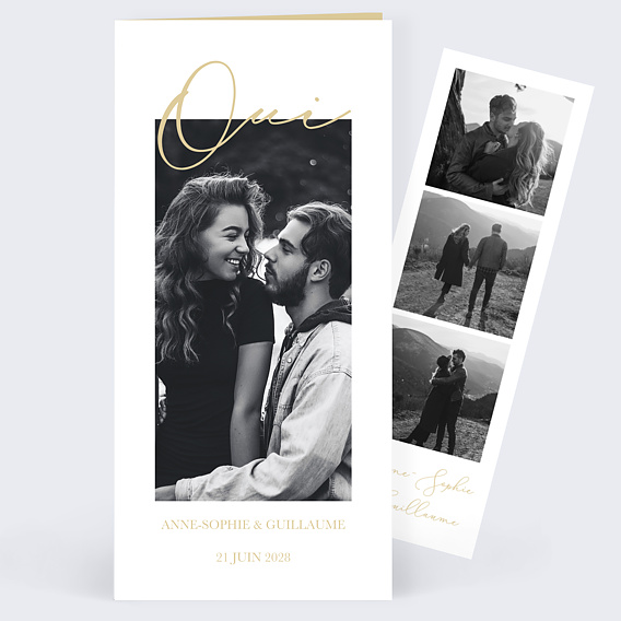 Faire part mariage Joli Oui