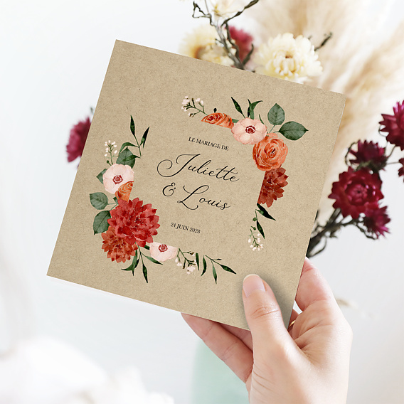 Faire-part Mariage Automne Chic