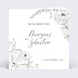 Faire-part Mariage Gravure Blanc