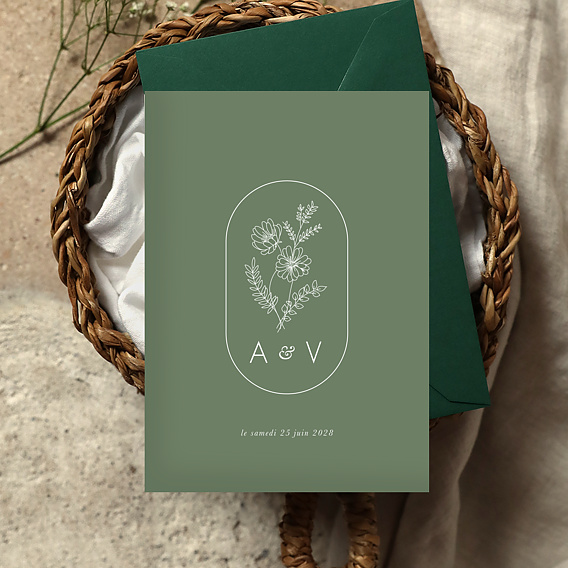 Faire part mariage Jardin d'Hiver Après 3