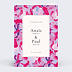Faire part mariage Bougainvillier