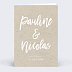 Faire part mariage Jolie Typo