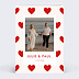 Faire part mariage Motif Coeurs