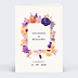 Faire part mariage Water Flower