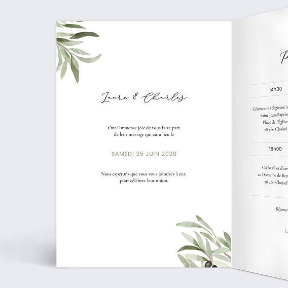 Faire-part Mariage Mariage à la Provençal