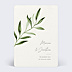 Faire-part Mariage Olivier simple